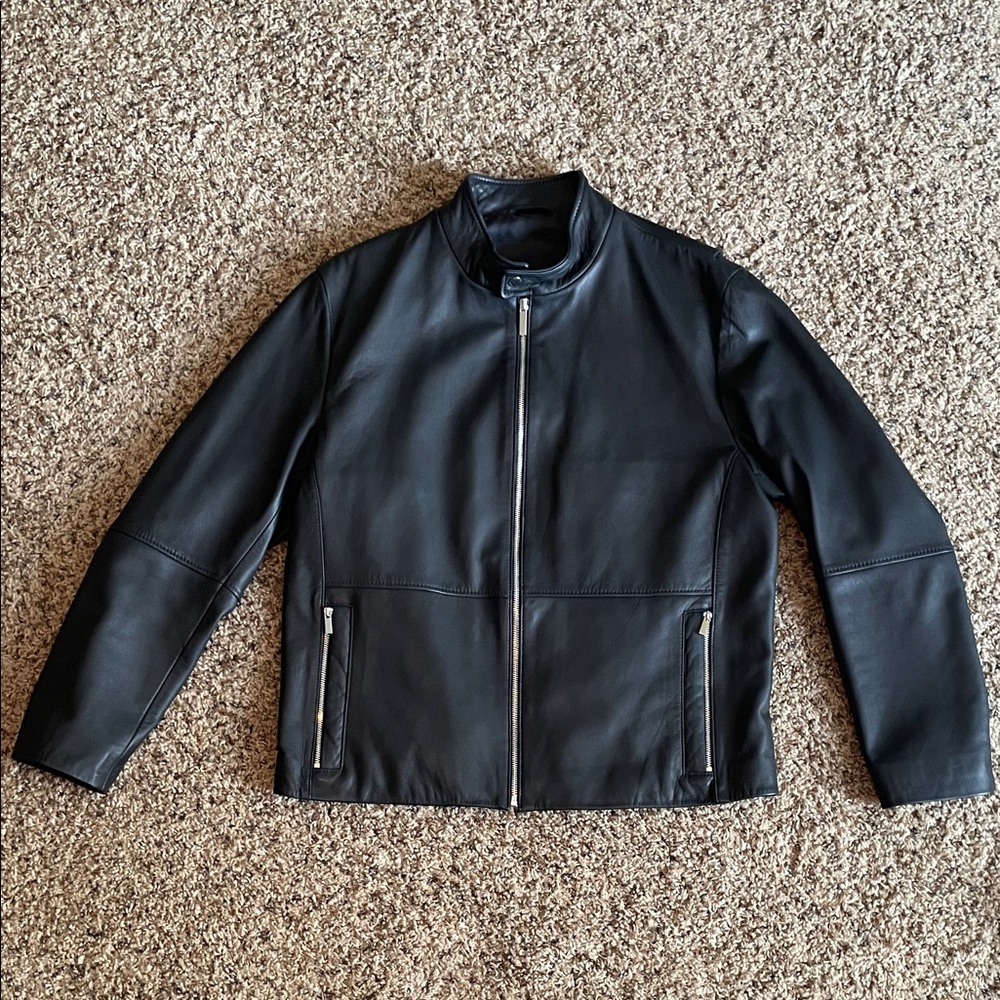 Men's Black Leather Jacket